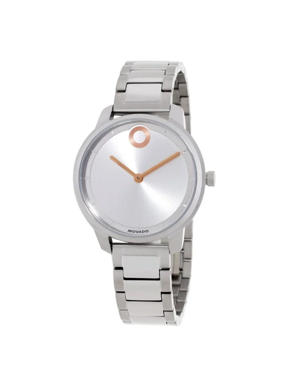 NWT Movado Trend Element Quartz Silver Dial Ladies Watch